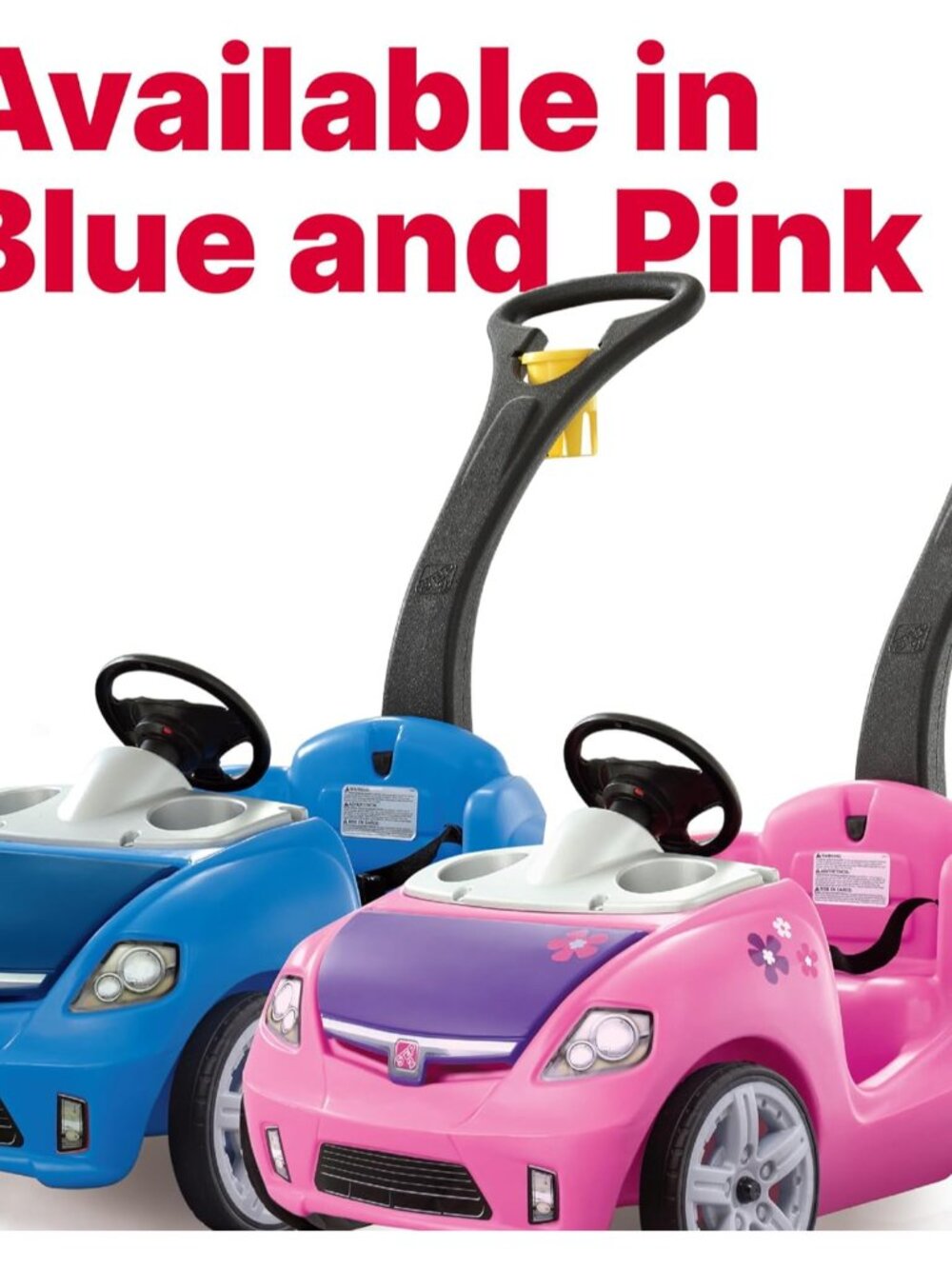 Whisper Ride II Kids Push Cars, Ride On Car, Seat Belt, Horn, Toddlers Ages 1.5 - Picture 9 of 9